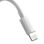 Baseus-kabel Simple Wisdom USB – Lightning 1,5 m 2,4A vit 2 st