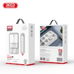 XO-väggladdare CE06 PD 30W 1x USB-C vit + USB-C – Lightning-kabel
