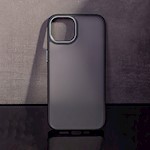 Satinmatt fodral för iPhone XR i svart