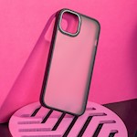 Satinmatt fodral för iPhone XR i svart