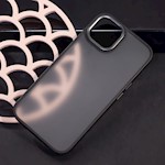 Satinmatt fodral för iPhone XR i svart