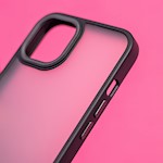 Satinmatt fodral för iPhone XR i svart