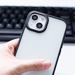 Satinmatt fodral för iPhone XR i svart