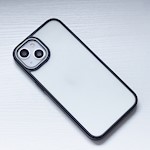 Satinmatt fodral för iPhone XR i svart