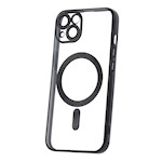Färg Chrome Mag-fodral för iPhone 13 6,1" svart