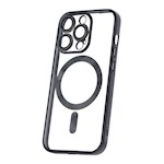 Färg Chrome Mag-fodral för iPhone 14 Pro 6,1" svart