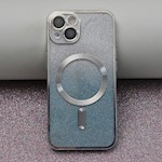 Glitter Chrome Mag-fodral för iPhone 14 6,1" silvergradient