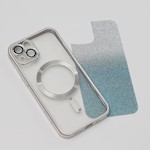 Glitter Chrome Mag-fodral för iPhone 14 6,1" silvergradient