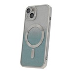 Glitter Chrome Mag-fodral för iPhone 14 6,1" silvergradient