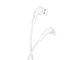 Maxlife MXUC-09 vinklad USB-Lightning-kabel 1,0 m 2,4A vit