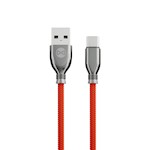 Forever Tornado kabel USB – USB-C 1,0 m 3A röd