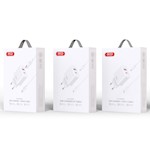 XO-väggladdare CE12 PD QC3.0 20W 1x USB 1x USB-C vit + USB-C – Lightning-kabel
