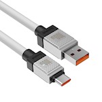Baseus sladd CoolPlay USB – USB-C 1m 100W vit