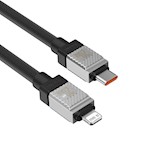 Baseus sladd CoolPlay USB-C – Lightning 1m 20W svart