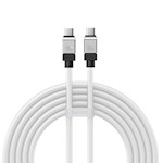 Baseus sladd CoolPlay USB-C – USB-C 2m 100W vit