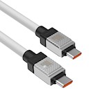 Baseus sladd CoolPlay USB-C – USB-C 2m 100W vit