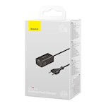 Baseus väggladdare GaN3 Pro PD 65W 2x USB-C 2x USB svart + USB-C – USB-C-kabel