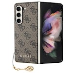 Guess fodral till Samsung Galaxy Z Fold 5 GUHCZFD5GF4GBR brun HC PU 4G Charm