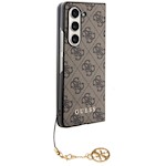 Guess fodral till Samsung Galaxy Z Fold 5 GUHCZFD5GF4GBR brun HC PU 4G Charm