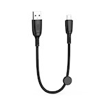 XO-kabel NB247 USB – microUSB 0,25 m 6A svart