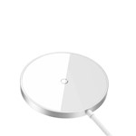 Baseus trådlös laddare Simple Mini 3 15W silver magnetisk