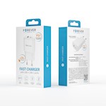 Evigt TC-01-20AC PD QC-laddare 1x USB-C 1x USB 20W vit