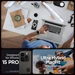 Spigen Ultra Hybrid Magsafe skal för iPhone 15 Pro 6,1" vit