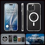 Spigen Ultra Hybrid Magsafe skal för iPhone 15 Pro 6,1" vit