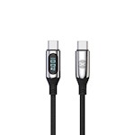 Forever LCD-kabel USB-C – USB-C 1,0 m 100W svart