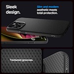 Spigen Liquid Air-fodral för iPhone 15 Pro Max 6,7″ i matt svart