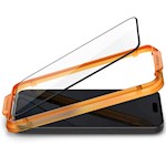 Spigen härdat glas ALM GLASS FC 2-PACK för iPhone 15 Pro Max 6,7 tum svart