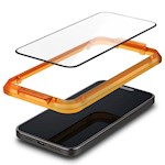 Spigen härdat glas ALM GLASS FC 2-PACK för iPhone 15 Pro Max 6,7 tum svart