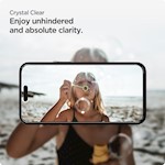 Spigen härdat glas ALM GLASS FC 2-PACK för iPhone 15 Pro Max 6,7 tum svart