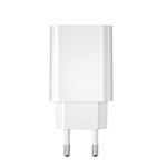 WIWU väggladdare Wi-U002 PD + QC 20W 1x USB 1x USB-C vit
