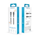 För alltid slank kabel USB-C – USB-C 1,0 m 100W svart