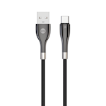 Forever Sleek-kabel USB – USB-C 1,0 m 3A svart