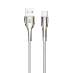 Forever Sleek sladd USB – USB-C 1,0 m 3A vit