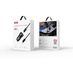 XO bil-laddare CC57 PD 25W 1x USB-C svart + USB-C – USB-C-kabel