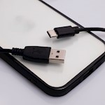 Maxlife kabel USB – USB-C 1,0 m 2A svart