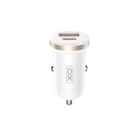 XO bil-laddare CC56 PD 30W QC 1x USB 1x USB-C vit