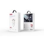 XO bil-laddare CC56 PD 30W QC 1x USB 1x USB-C vit