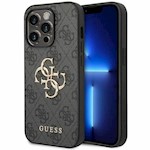 Guess fodral för iPhone 15 Pro 6,1" GUHCP15L4GMGGR grått hårt fodral 4G Big Metal Logo