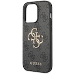Guess fodral för iPhone 15 Pro 6,1" GUHCP15L4GMGGR grått hårt fodral 4G Big Metal Logo