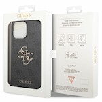 Guess fodral för iPhone 15 Pro 6,1" GUHCP15L4GMGGR grått hårt fodral 4G Big Metal Logo