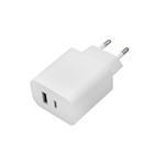 Maxlife MXTC-06 PD QC-laddare 1x USB-C 1x USB 30W vit