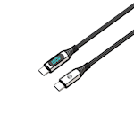 Forever LCD-kabel USB-C – USB-C 1,0 m 100W svart