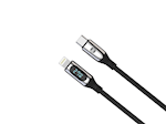 Forever LCD-kabel USB-C – Lightning 1,0 m 27W svart