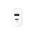 Evigt TC-01-20AC PD QC-laddare 1x USB-C 1x USB 20W vit