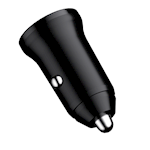 Devia bil laddare Smart Mini PD QC 3.0 30W 1x USB-C 1x USB svart