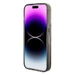 Karl Lagerfeld fodral för iPhone 15 6,1" KLHCP15SLKKNSK transparentna hårt fodral Liquid Glitter Ikonik